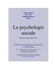 La psychologie sociale (1970)