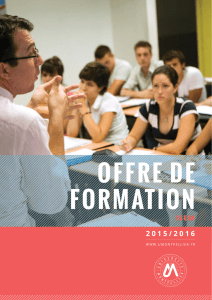offre de formation - Université de Montpellier