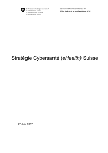 Stratgie Cybersant (eHealth) Suisse