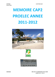 memoire cap2 proelec annee 2011-2012