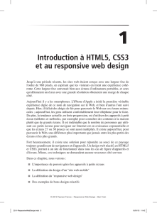 Responsive Web Design avec HTML5 et CSS3