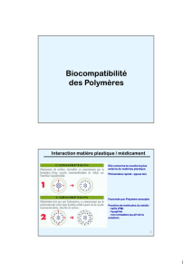 Biocompatibilité des polymères [Mode de compatibilité]