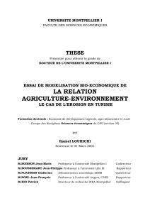 la relation agriculture-environnement