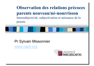 Observation des relations précoces parents nouveau/né