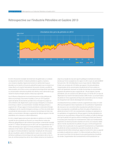 Rétrospective sur l`industrie Pétrolière et Gazière 2013