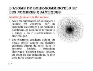 l`atome de bohr-sommerfeld et les nombres quantiques