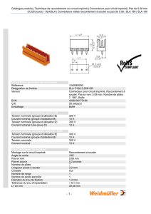 Connecteurs pour circuit imprimé | Pas de 5.08 mm - I