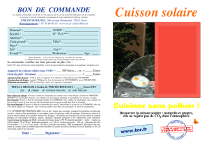 Cuisson solaire