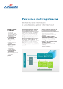 Plateforme e-marketing interactive