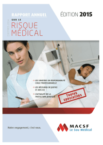 Rapport annuel risque médical 2014 (pdf