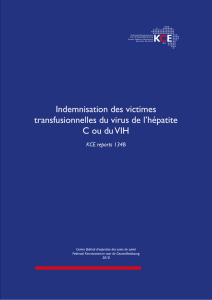 Indemnisation des victimes transfusionnelles du virus de l`hépatite C
