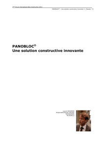 PANOBLOC® Une solution constructive innovante - Forum