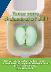 Tenez votre cholestérol à l`œil !