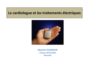 le cardiologue et les traitements electriques