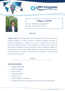 Philippe AURIER - Labex Entreprendre