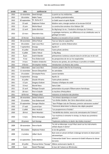 Télécharger la liste des conférenciers avec l`historique des