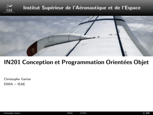 IN201 Conception et Programmation Orientées Objet