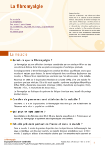 FIBROMYALGIE orphanet - Association de la fibromyalgie des