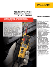 T90/T110/T130/T150 Testeurs de tension et de continuité - euro