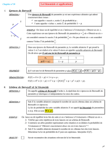 Cours CH 10 Loi binomiale