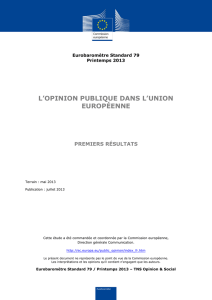 l`opinion publique dans l`union européenne