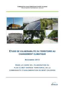 etude de vulnerabilite du territoire au changement climatique