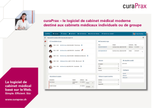 curaPrax – le logiciel de cabinet médical moderne destiné aux