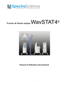 Système de biopsie optique WavSTAT4® Manuel