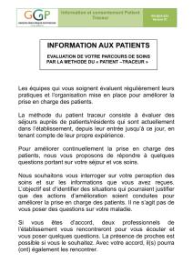 Information et consentement patients traceurs