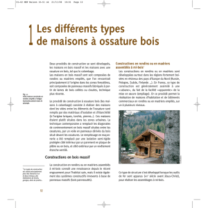 Construction des maisons a ossature bois