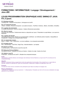 FORMATIONS / INFORMATIQUE / Langage / Développement / Java