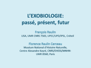 François Raulin - Société Française d`Exobiologie