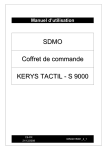 SDMO Coffret de commande KERYS TACTIL