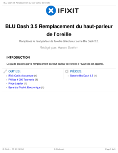 BLU Dash 3.5 Remplacement du haut-parleur de l`oreille