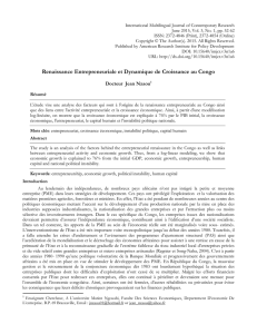 Renaissance Entrepreneuriale et Dynamique de Croissance au