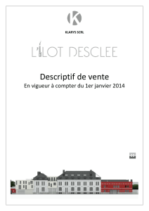 Version 20140101 - Klarys Promotion Immobilière
