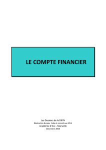 Le compte financier - Académie de Clermont