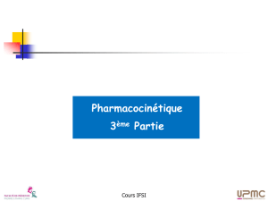 Elimination des médicaments