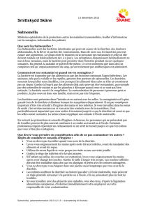 Salmonella, patientinformatin översatt till franska