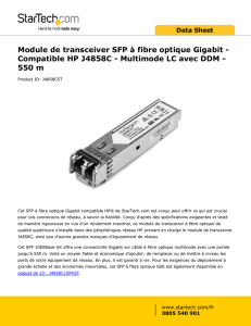Module de transceiver SFP à fibre optique Gigabit