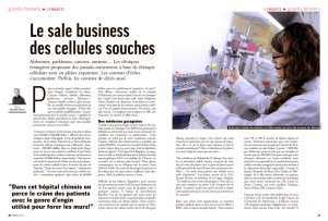 Le sale business des cellules souches