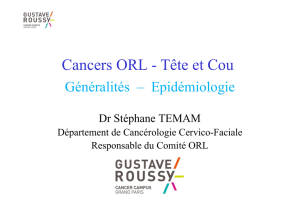Tete et Cou_Generalites, Epidemiologie