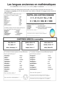 Les langues anciennes en mathématiques