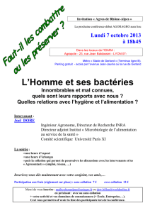 Invitation Bactéries 7 oct 2013 - GDS Rhône-Alpe