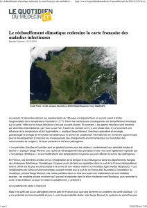 Le réchauffement climatique redessine la carte française des
