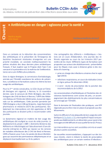 t « Antibiotiques en danger : agissons pour la santé » Bulletin CClin