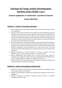 Questions d`examen - Page d`accueil du site de Claude Gabriel