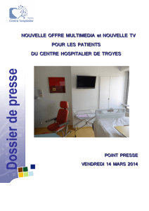 D ossier de presse - Centre Hospitalier de Troyes