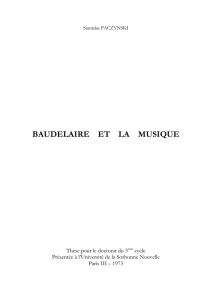 Baudelaire et la Musique