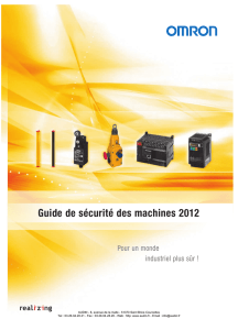 Guide de sécurité des machines 2012